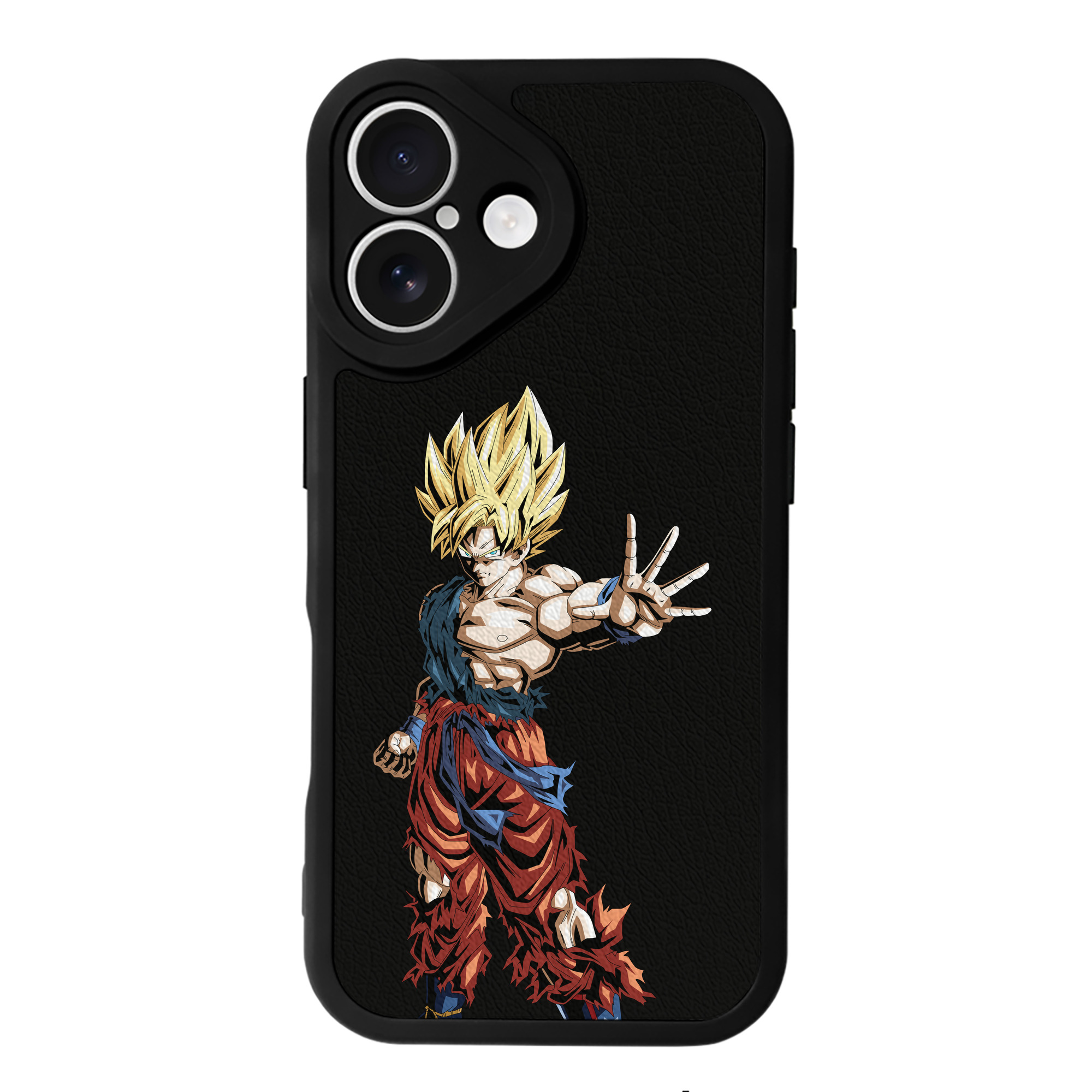 （画像用） ドラゴンボール 孫悟空（そん ごくう）Son Goku カカロット DRAGON BALL Kakarotto 【iPhone 16シリーズ対応】シリコンスマホケース（レザー調） 材質：シリコン